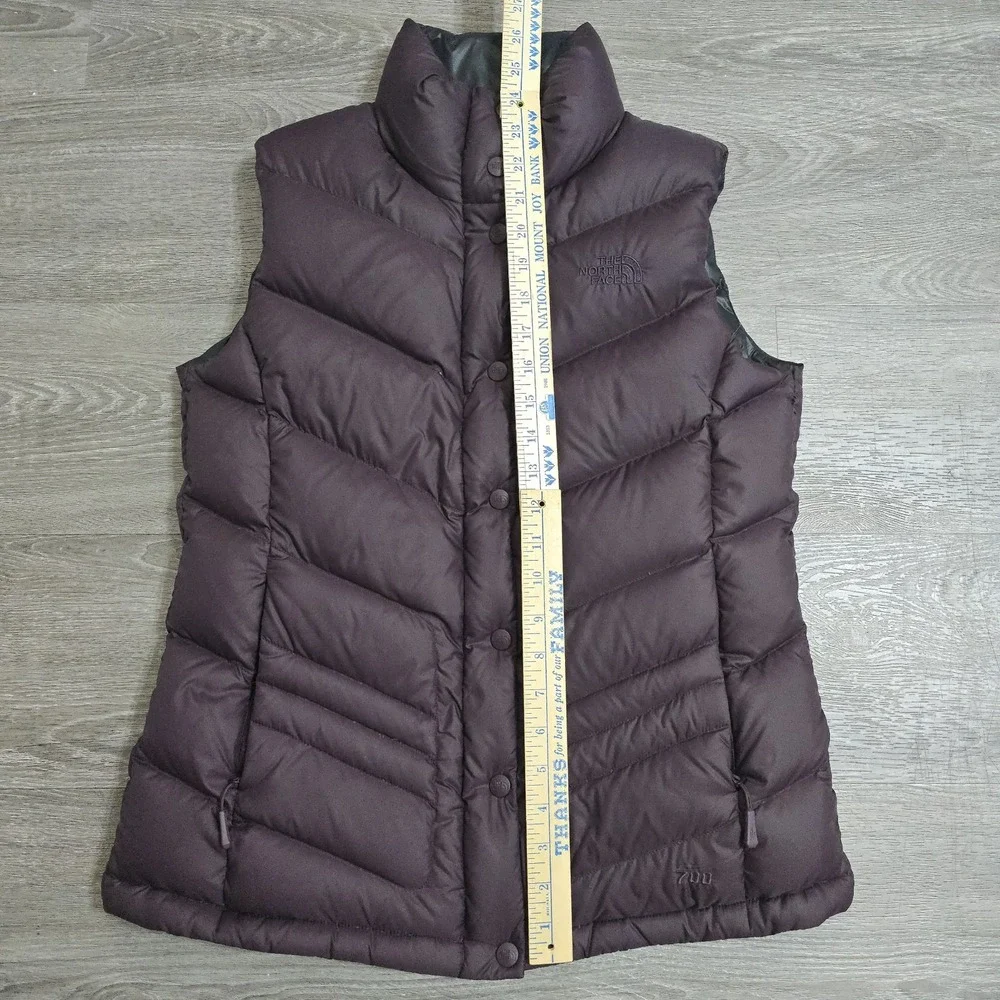 The North Face 700 Gilet Down Body Warmer Sleeveless Vest Womens Sz M Purple EUC